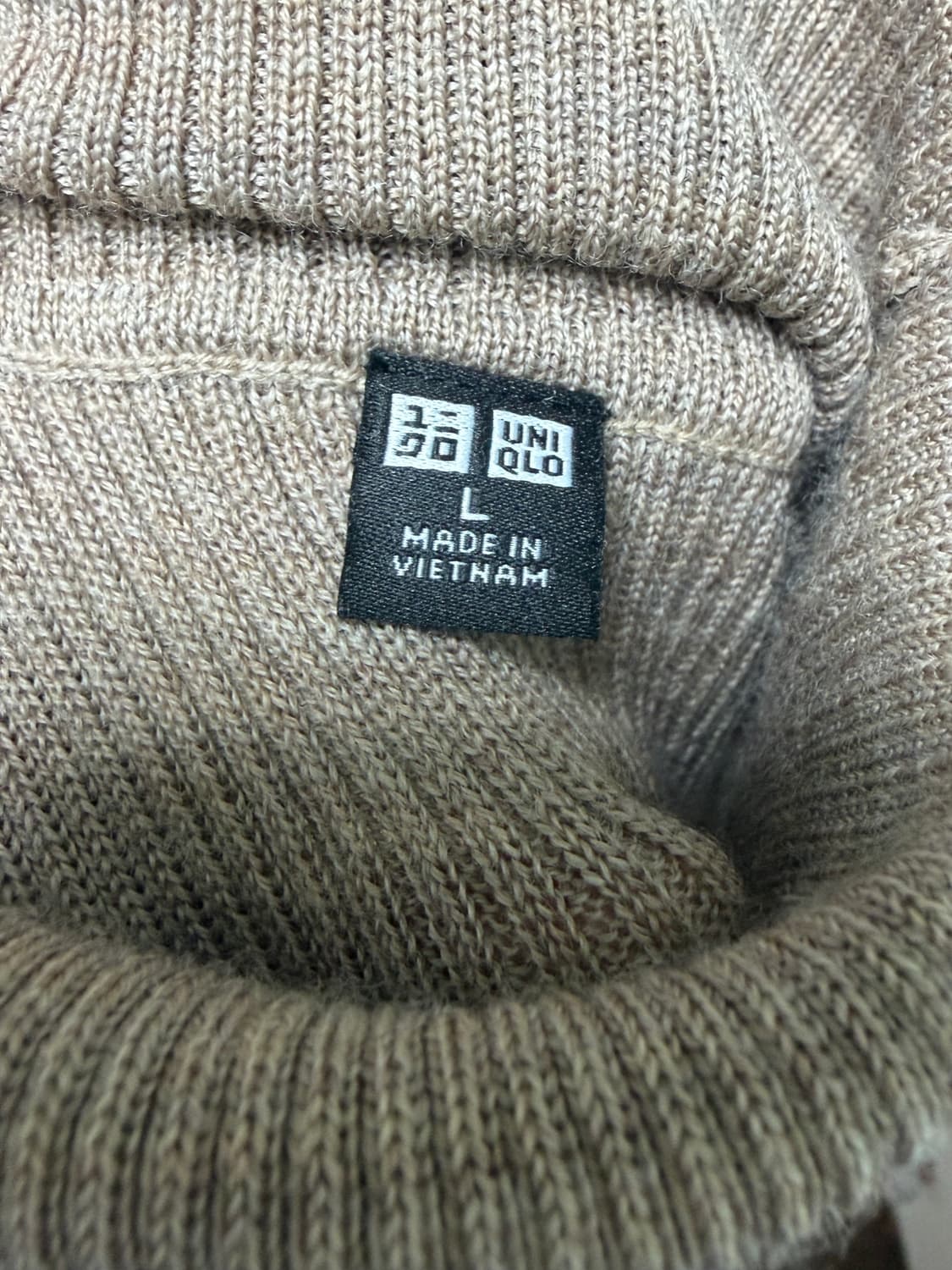 유니클로 목폴라 라지 베이지 상품이미지2