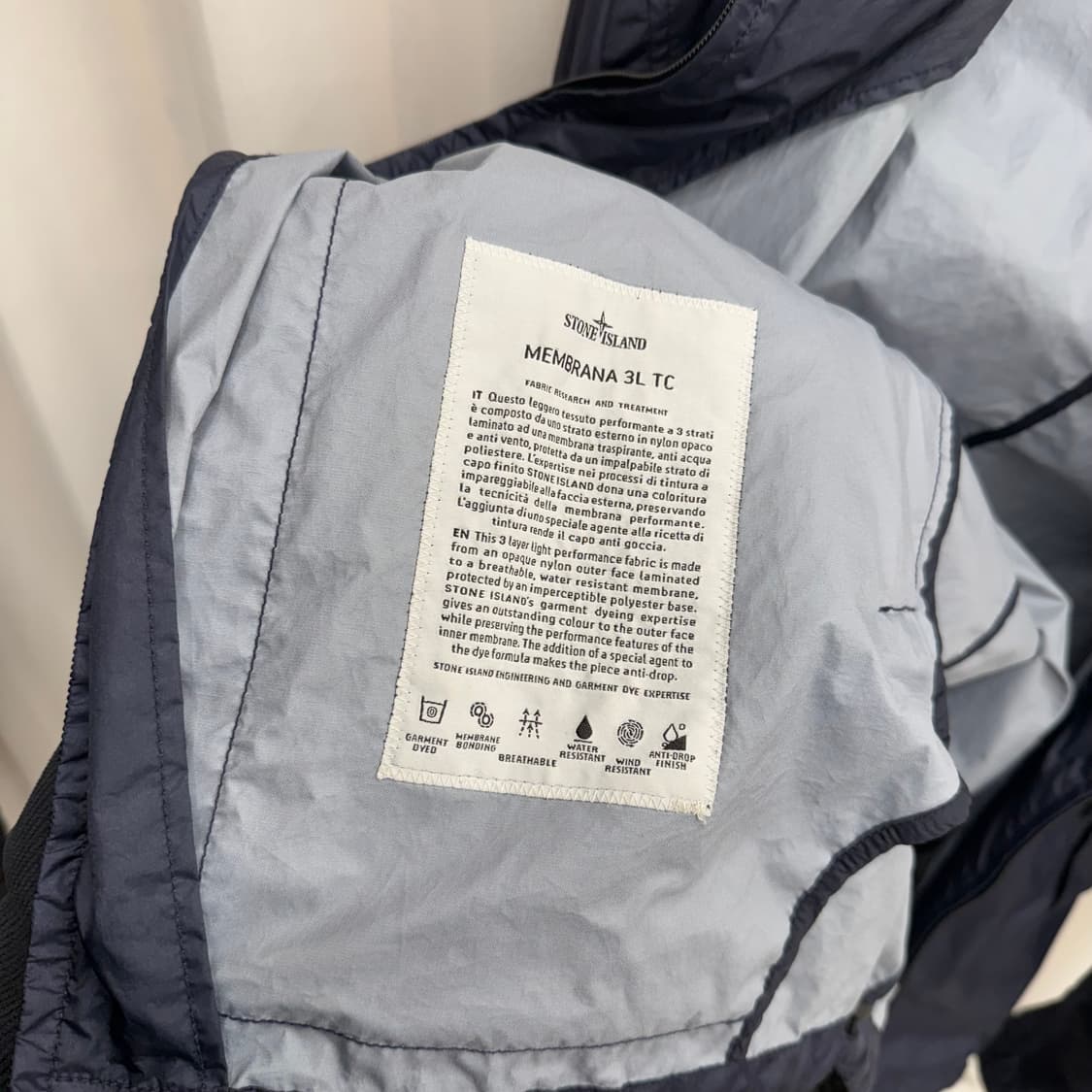 [M] 스톤아일랜드 멤브라나 3L TC 바람막이 상품이미지4