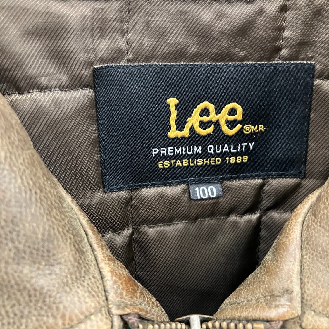 리 빈티지 브라운 산양가죽 자켓 100 상품이미지3