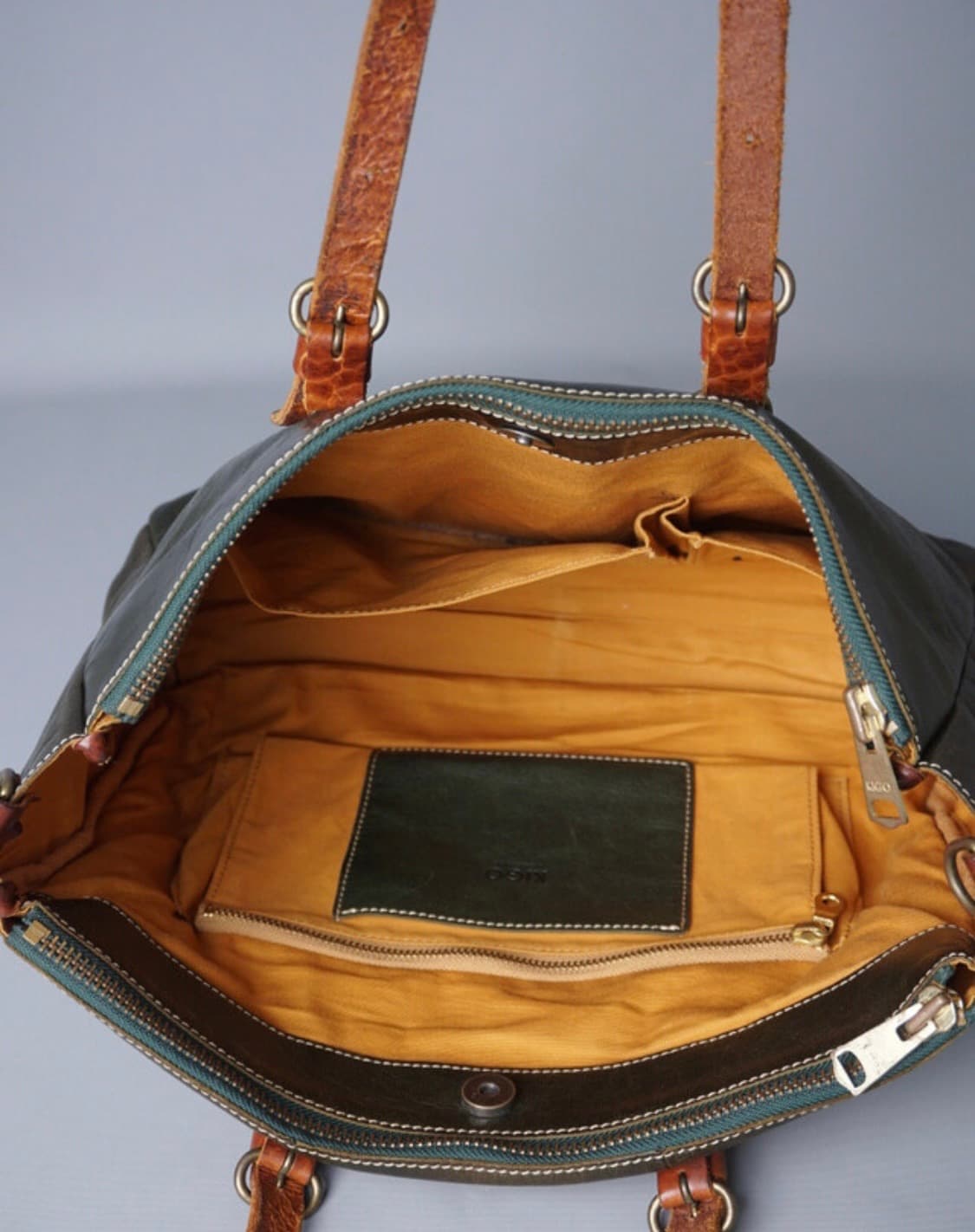 빈티지 레더 토트백 상품이미지3