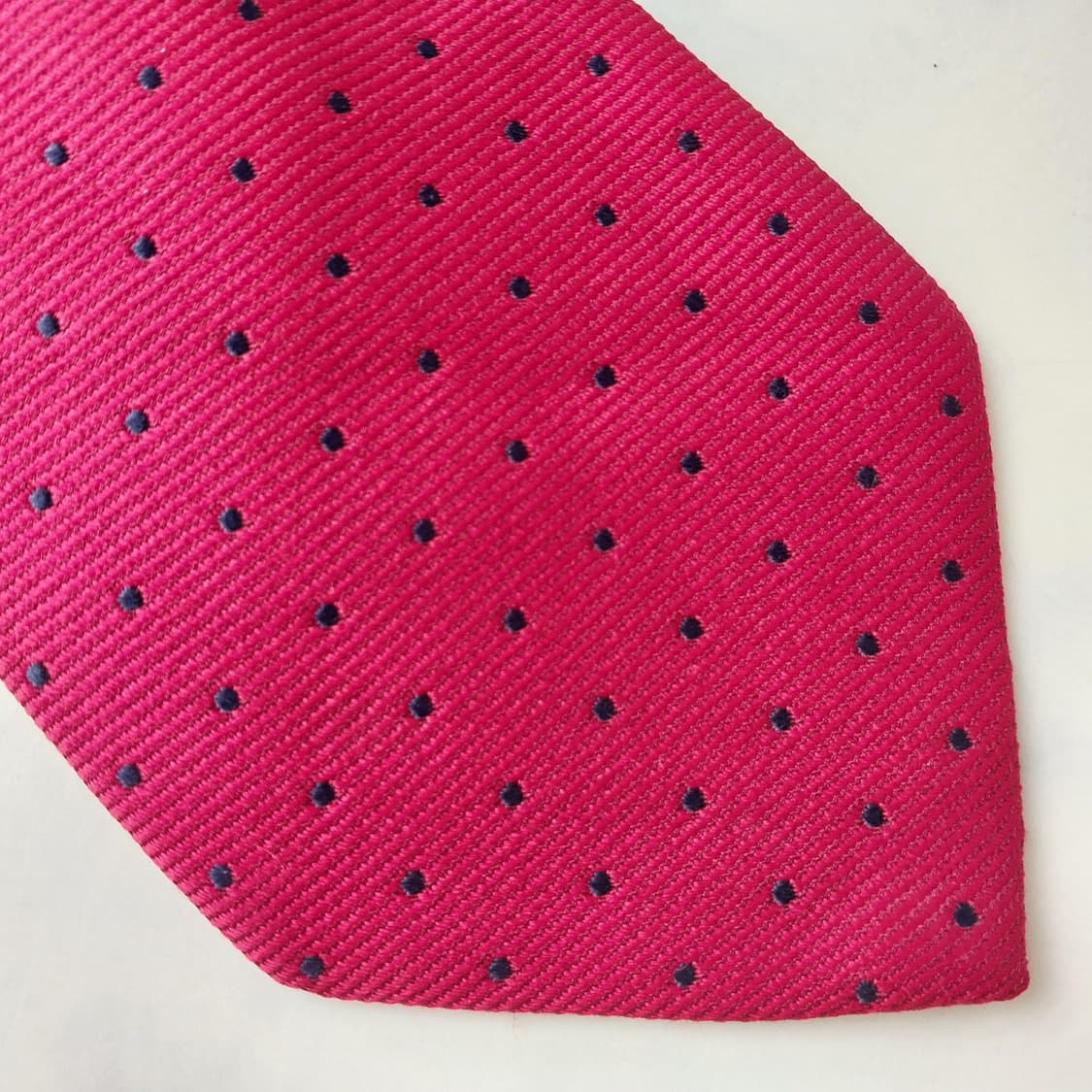 프란지 실크 레드 도트 패턴 넥타이 9.3cm A+등급 K1908
 상품이미지8