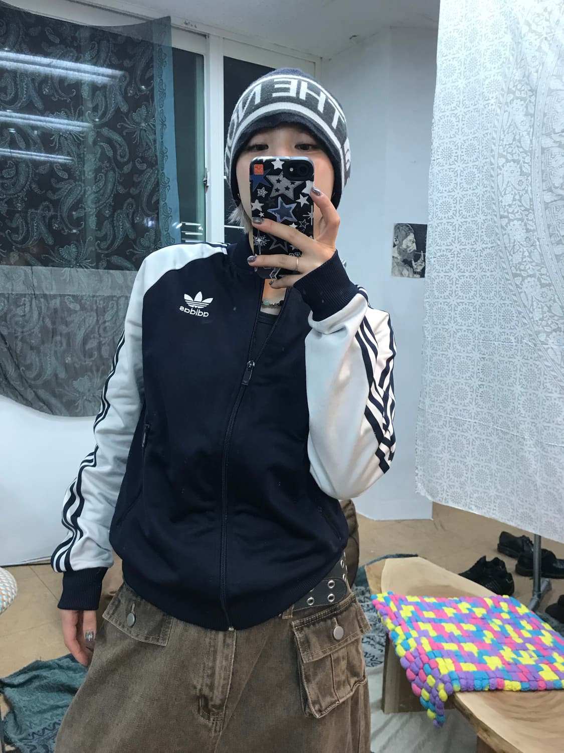 아디다스 여성 슈퍼걸 호피 홍지윤 트랙탑 저지 상품이미지2