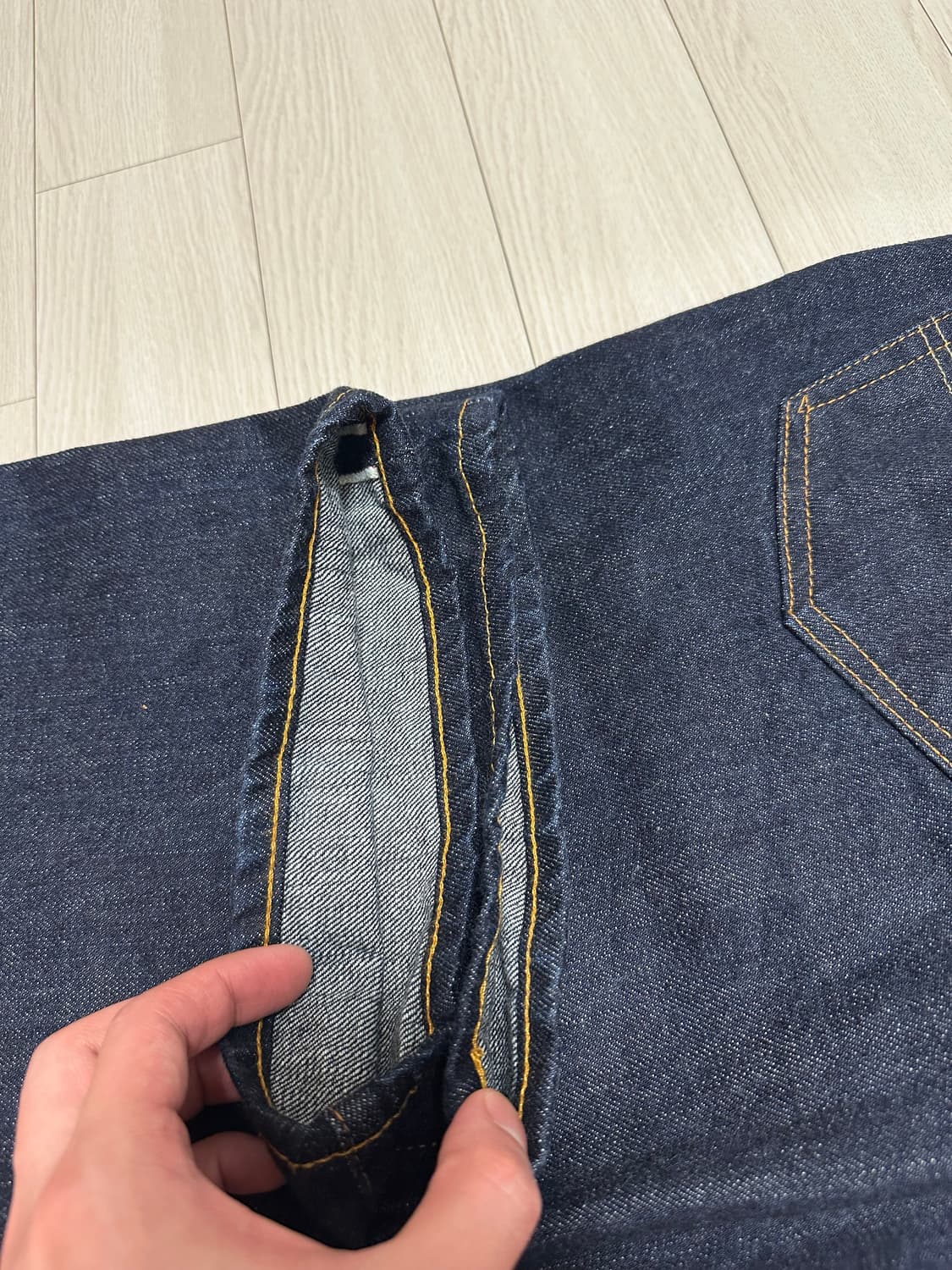 rrl 더블알엘 빈티지파이브포켓 빈파포 생지 데님청바지32x32 팝니다 상품이미지6