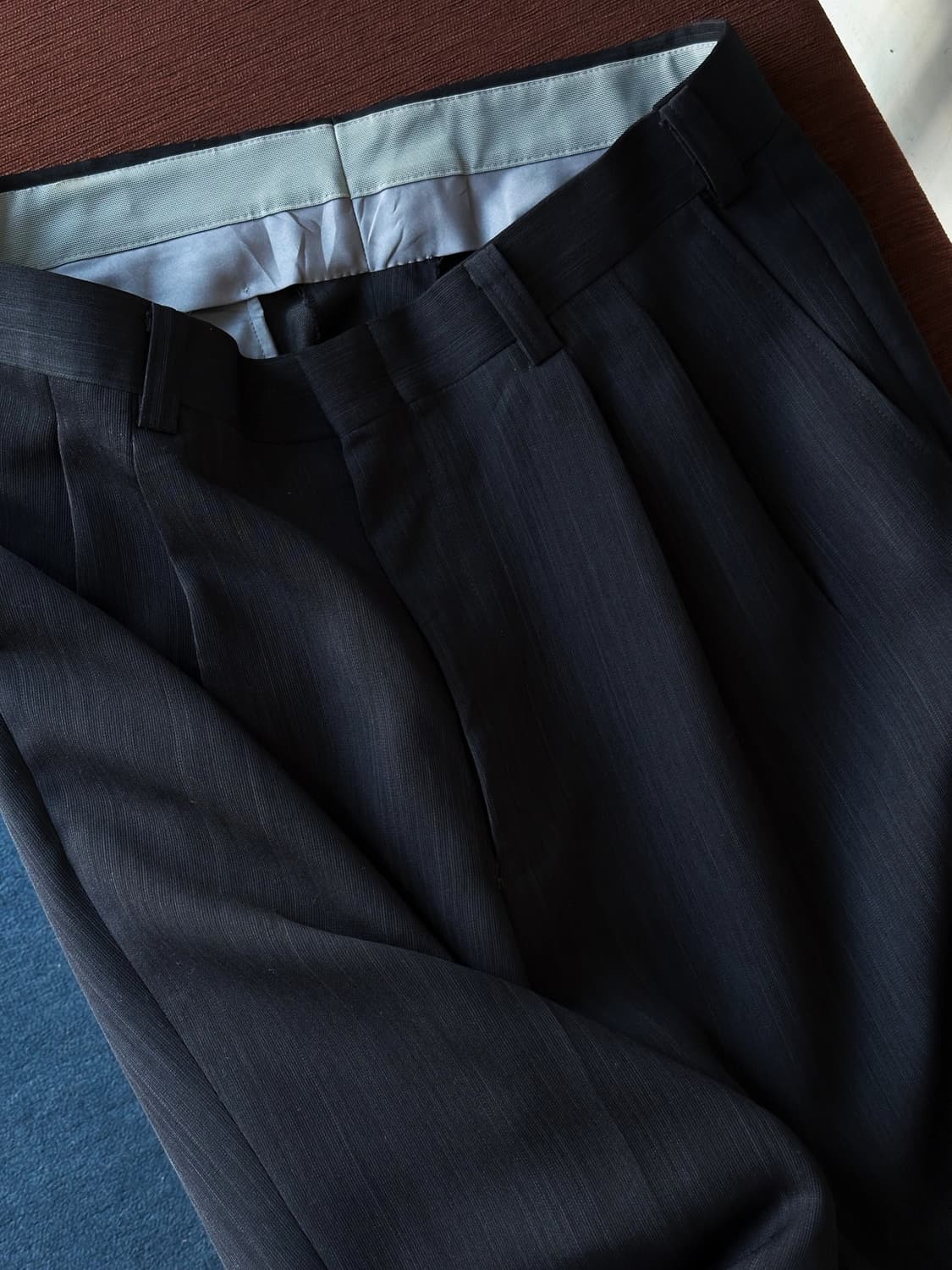 2 pleats multi stripe wide trousers 상품이미지2