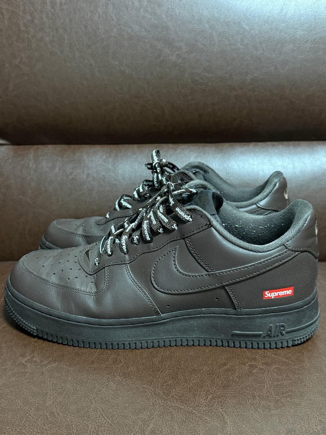 나이키X슈프림 에어포스 1 로우 바로크 브라운 (260) 상품이미지1