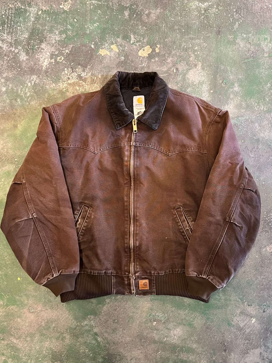 [2XL] 칼하트 산타페 J14 덕 캔버스 DKB 다크브라운 빈티지 자켓 상품이미지1