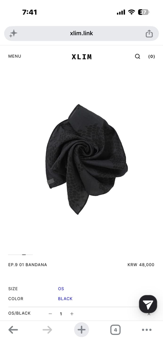 엑슬림 xlim ep9 01 BANDANA 상품이미지2
