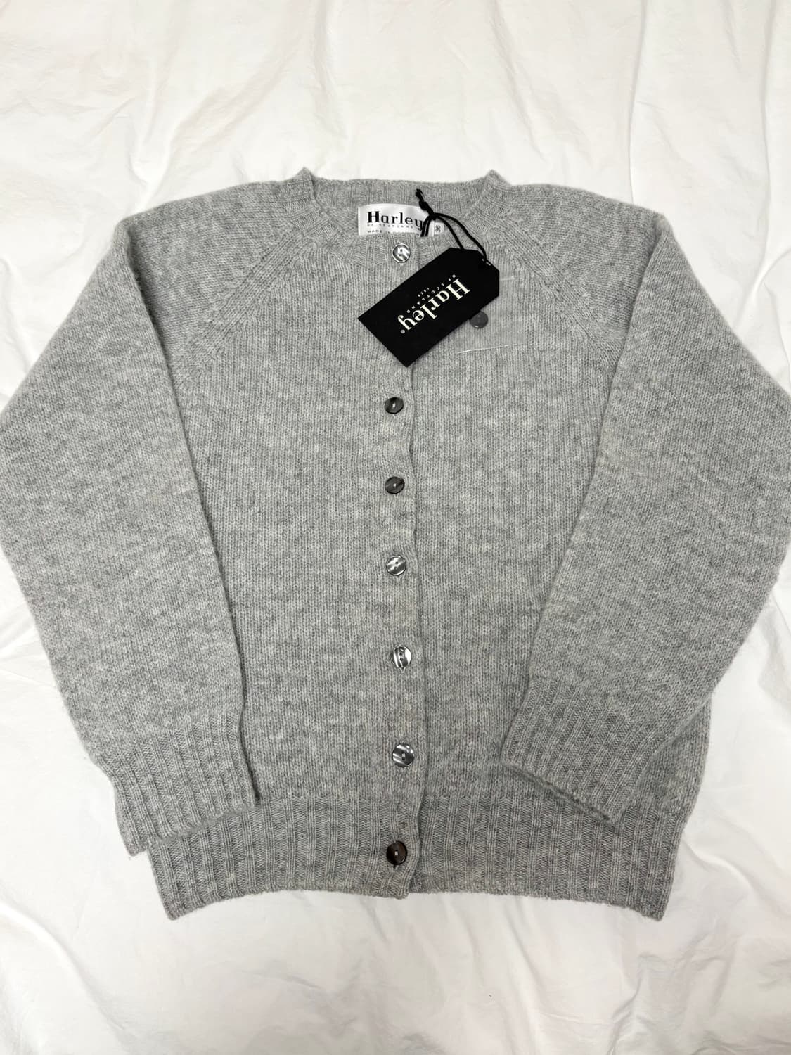 (새상품) 할리오브스코틀랜드 가디건 실버 36 상품이미지2