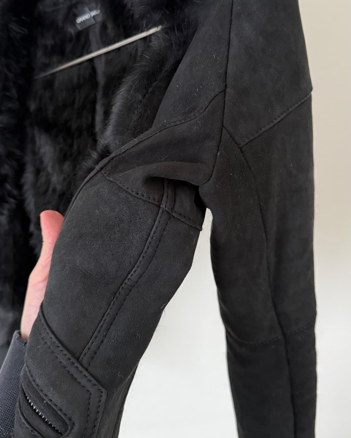 Grand table 리얼레더 리얼퍼 자켓 상품이미지6