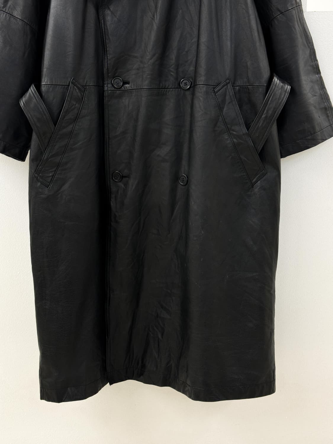 Leather trench coat 상품이미지4