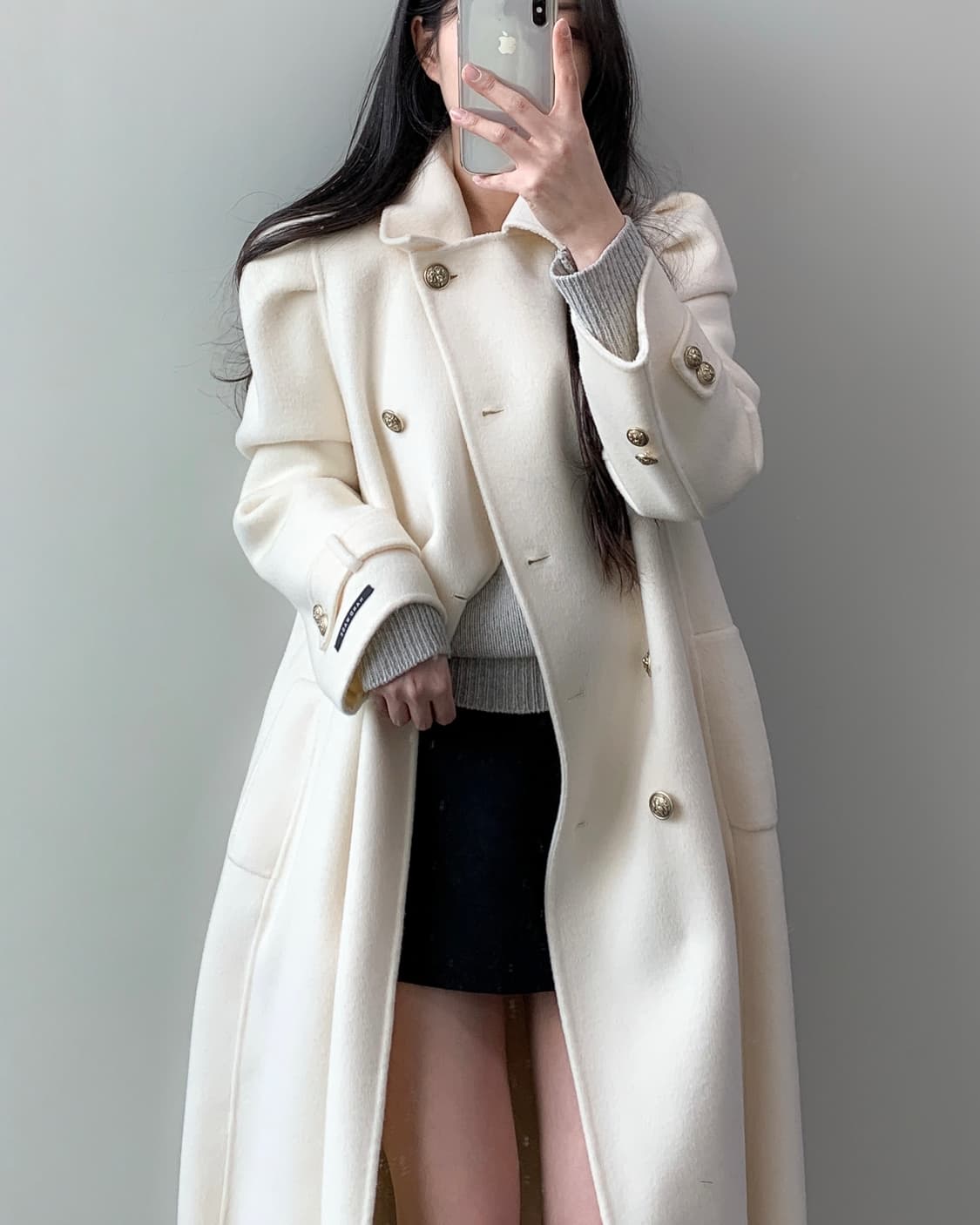 핸드메이드 울 코트  상품이미지3