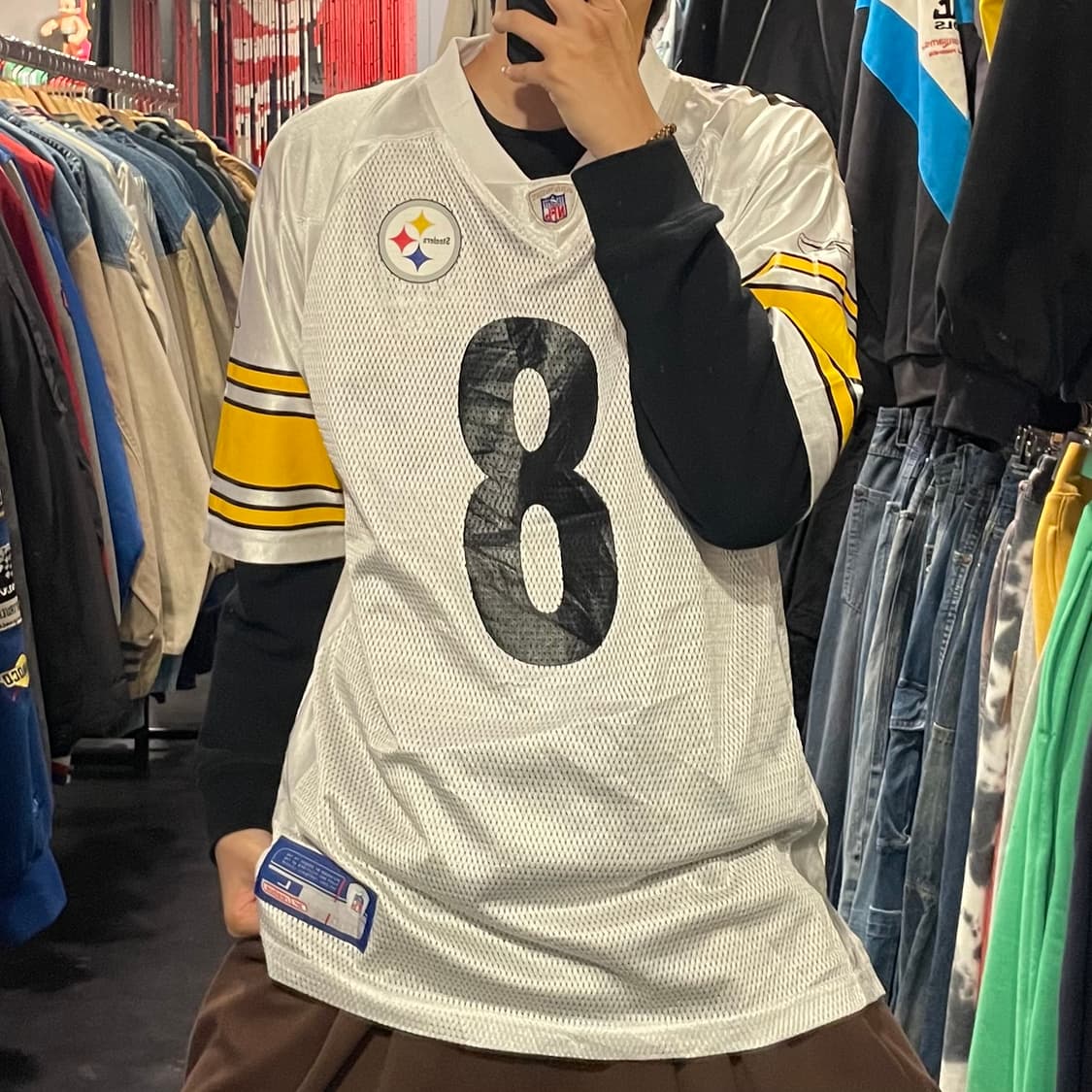 [IM] NFL Steelers 아본테 매독스 No.8 화이트 반팔져지 상품이미지2