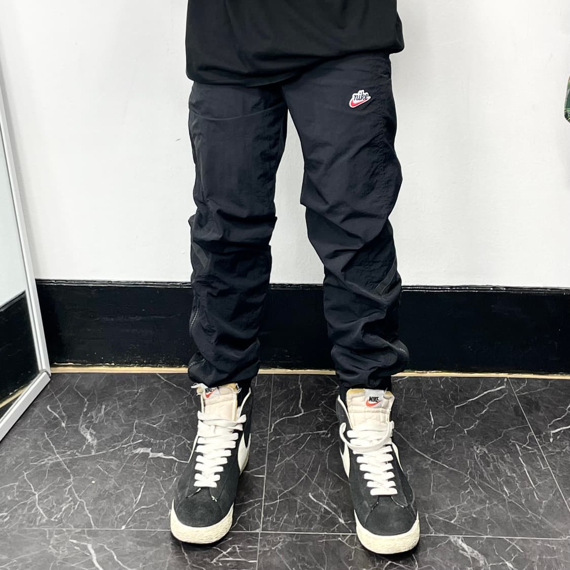 나이키 해리티지 스우시 블랙 조거 트랙팬츠 상품이미지2