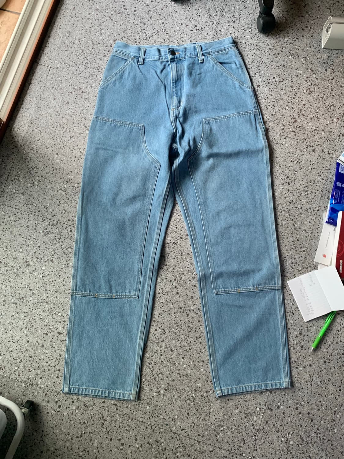 칼하트 wip 더블니 연청 상품이미지1