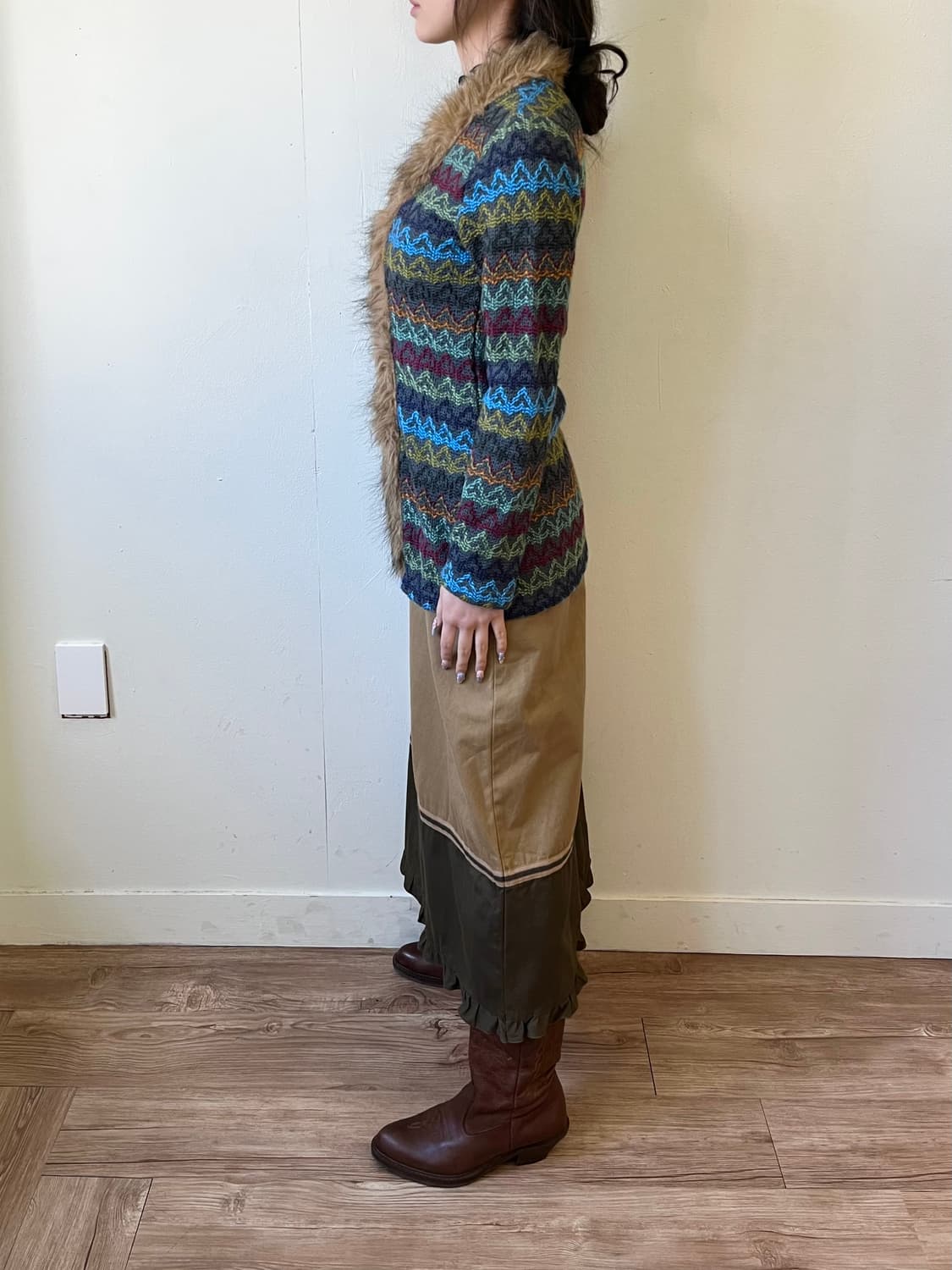 ANDISSTION 퍼 하트 가디건 상품이미지8