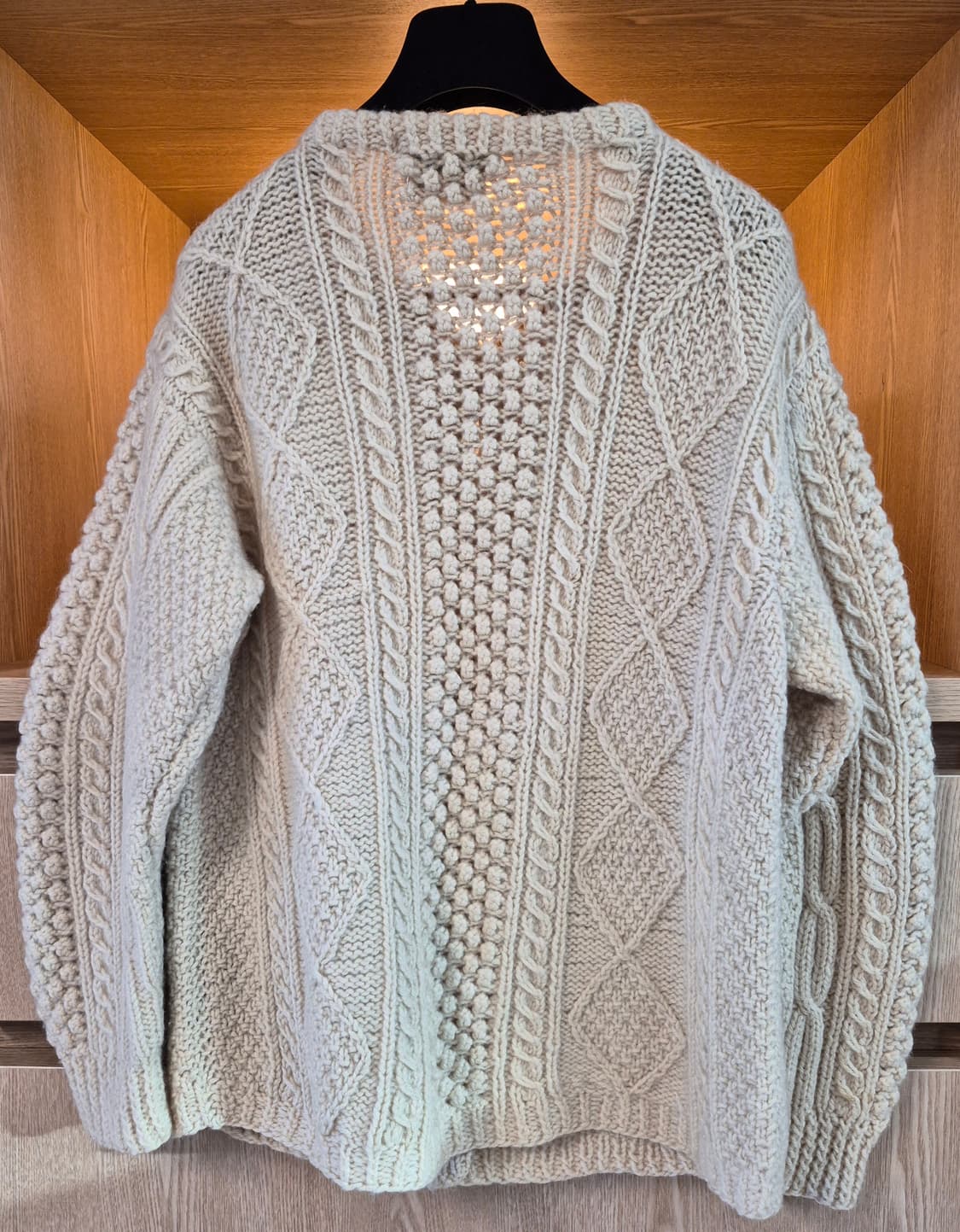 70's Vintage Donegal Knit Aran Cardigan  상품이미지2
