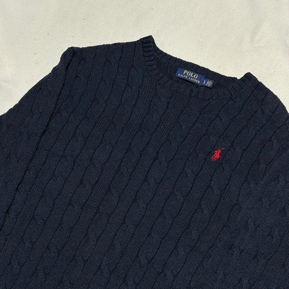 L 폴로랄프로렌 네이비 케이블 니트 상품이미지1