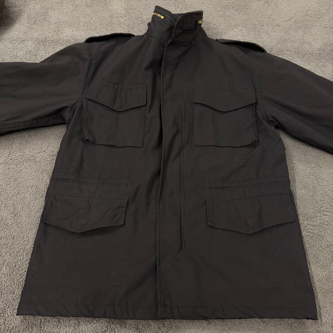 (정품/xs) ROTHCO M-65 필드자켓 블랙  REG / 미군 복각 상품이미지2