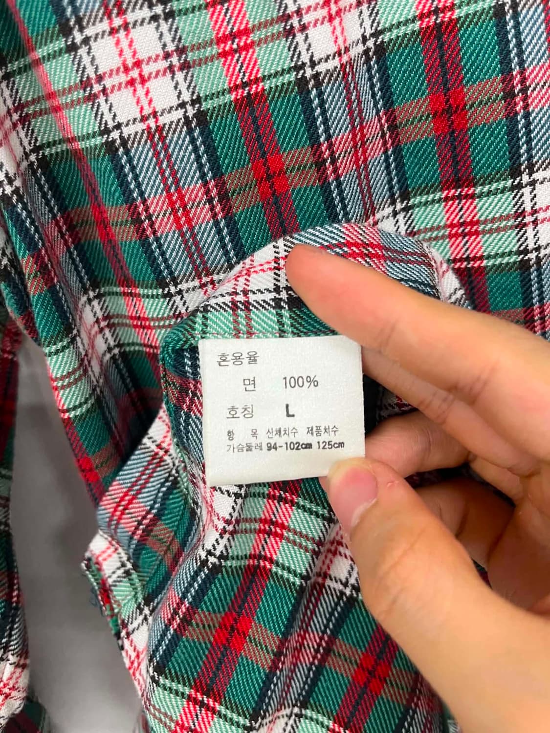 [L] 폴로 랄프로렌 90s 타탄체크 셔츠 상품이미지6
