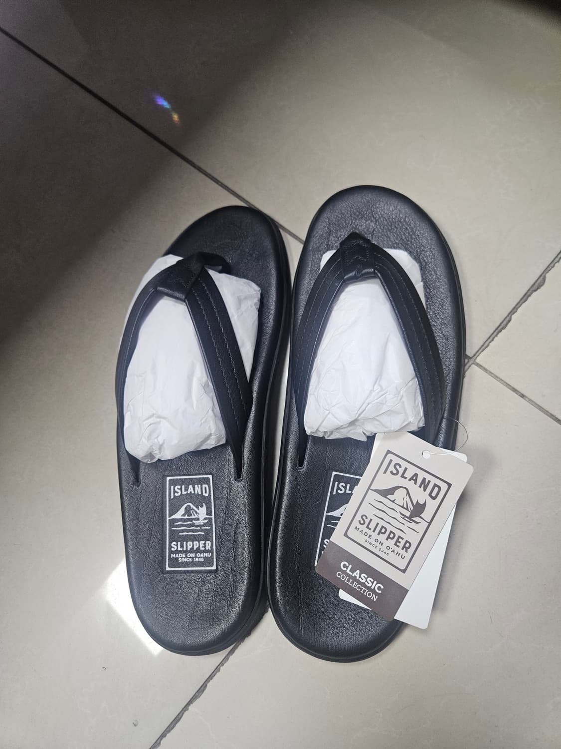 아일랜드슬리퍼 us12 285 레더블랙 상품이미지1