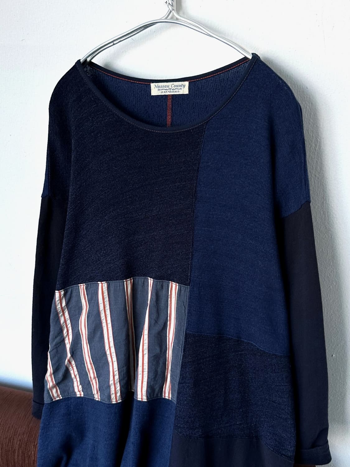 Rework design panel cotton sweat dress t 상품이미지5