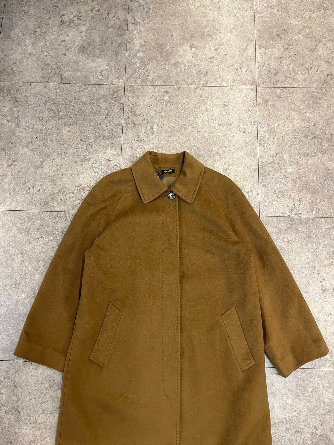 빈티지 캐시미어 코트 카멜 #csz2398 상품이미지5