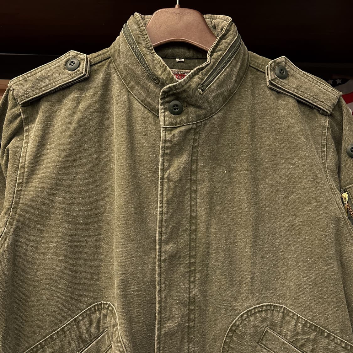 90s 댄 써니 빈티지 워시드 데님 플라이트 봄버자켓 N1146 상품이미지3