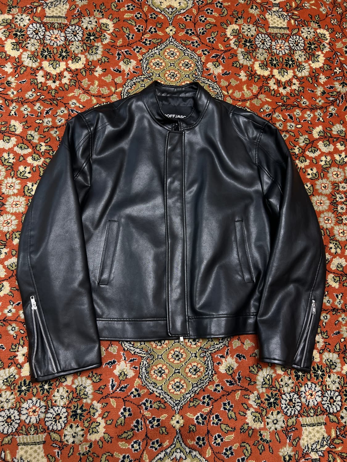 [XL] 도프제이슨 비건 레더 쉴드 자켓 상품이미지1