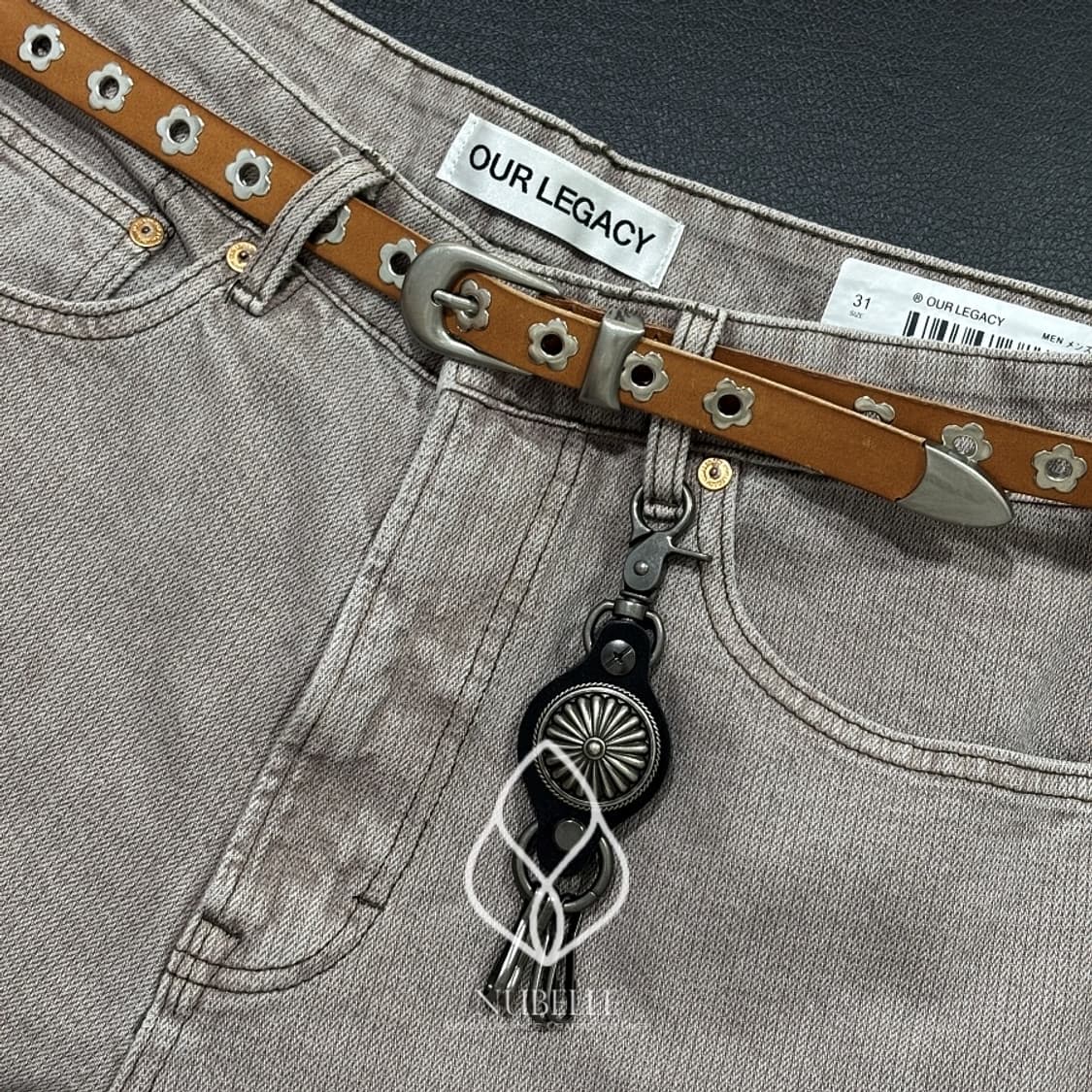 🌗 Flower eyelet belt / 플라워 아일렛 스터드 벨트 상품이미지3