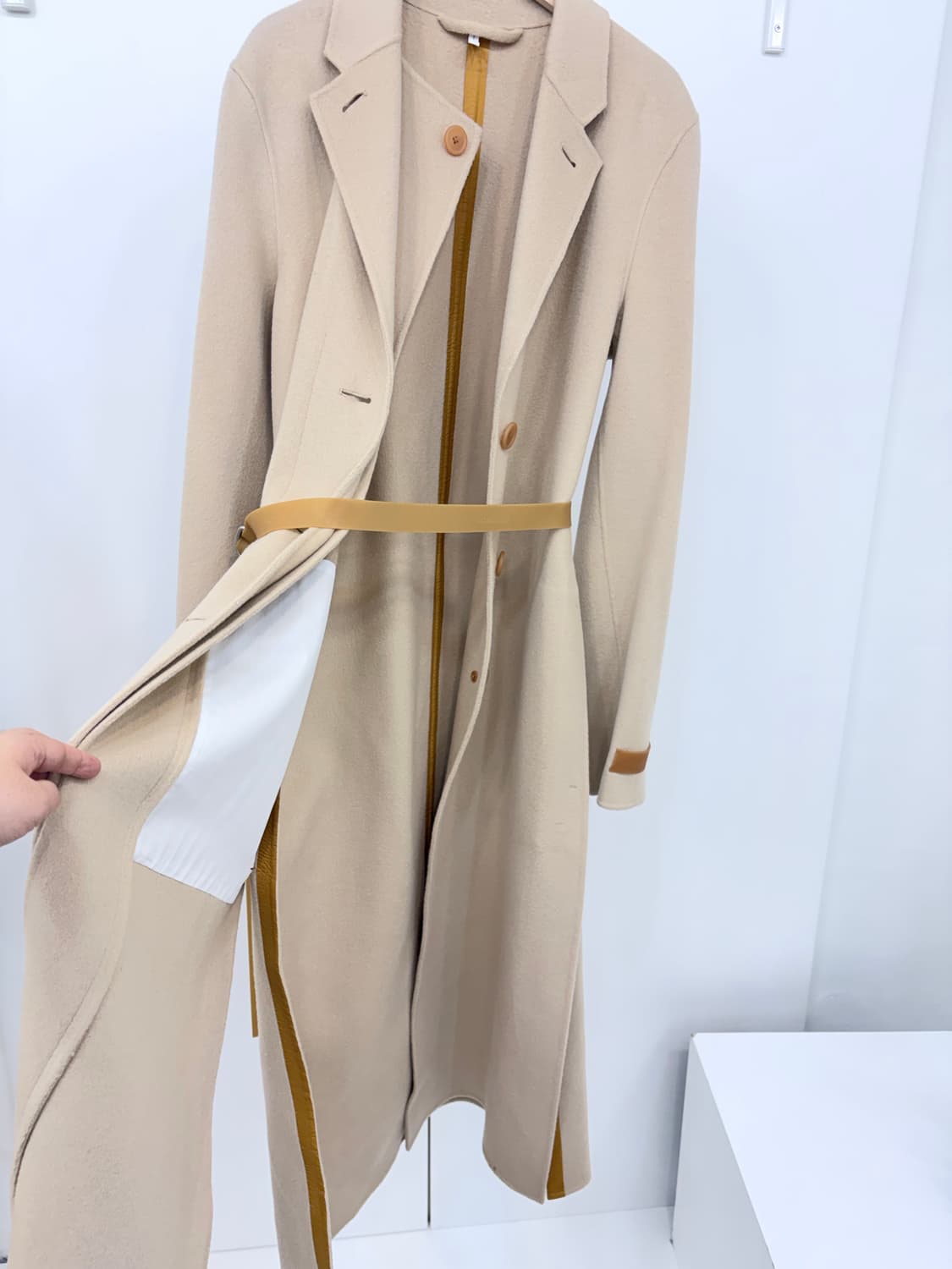 헬무트랭 울캐시 롱 코트 55-66 상품이미지6