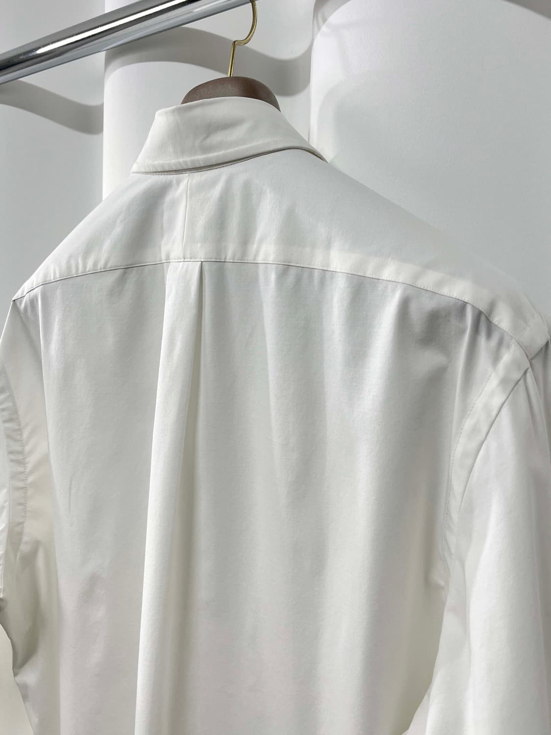 폴로 랄프로렌 코튼 엘라 화이트 버튼다운 포플린 커스텀핏 셔츠 상품이미지10