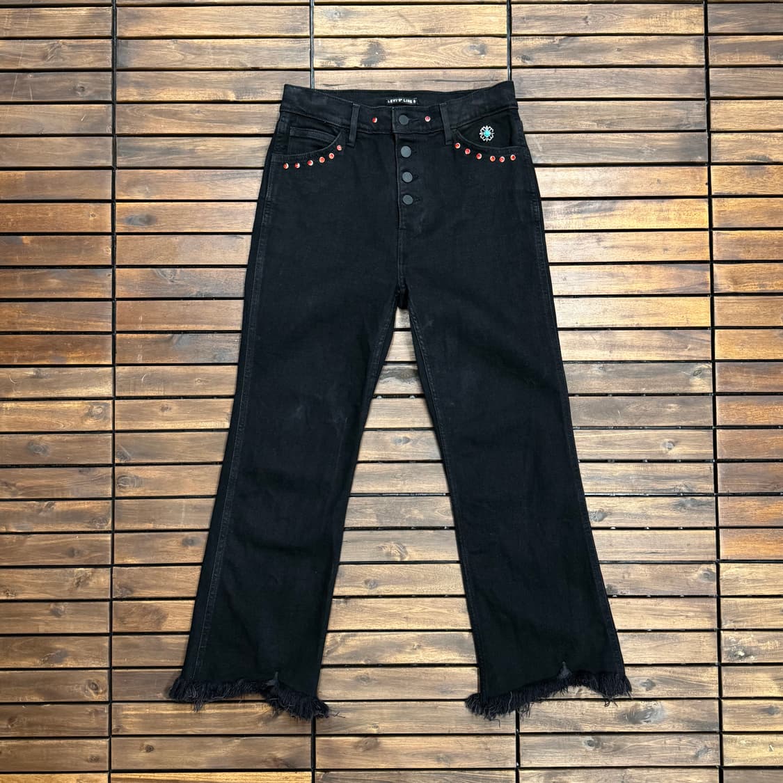 리바이스 라인8 웨스턴 부츠컷 블랙진 (28)  상품이미지2