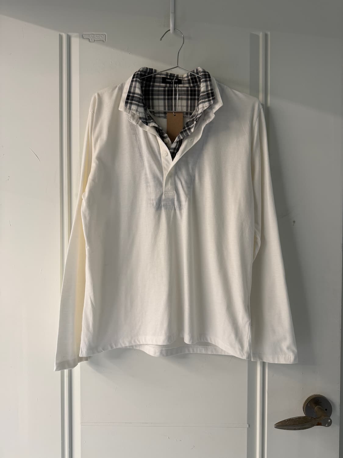 일본빈티지 체크 레이어드 롱슬리브 상품이미지5