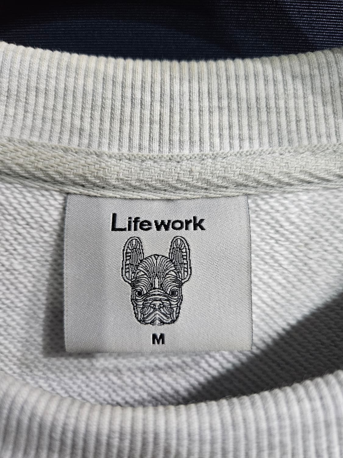 라이프워크 라이트그레이 남성 오버핏 95 맨투맨  상품이미지3