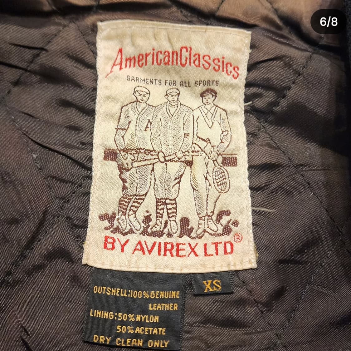 90s 아비렉스 LTD 플라이트 레더자켓 상품이미지6