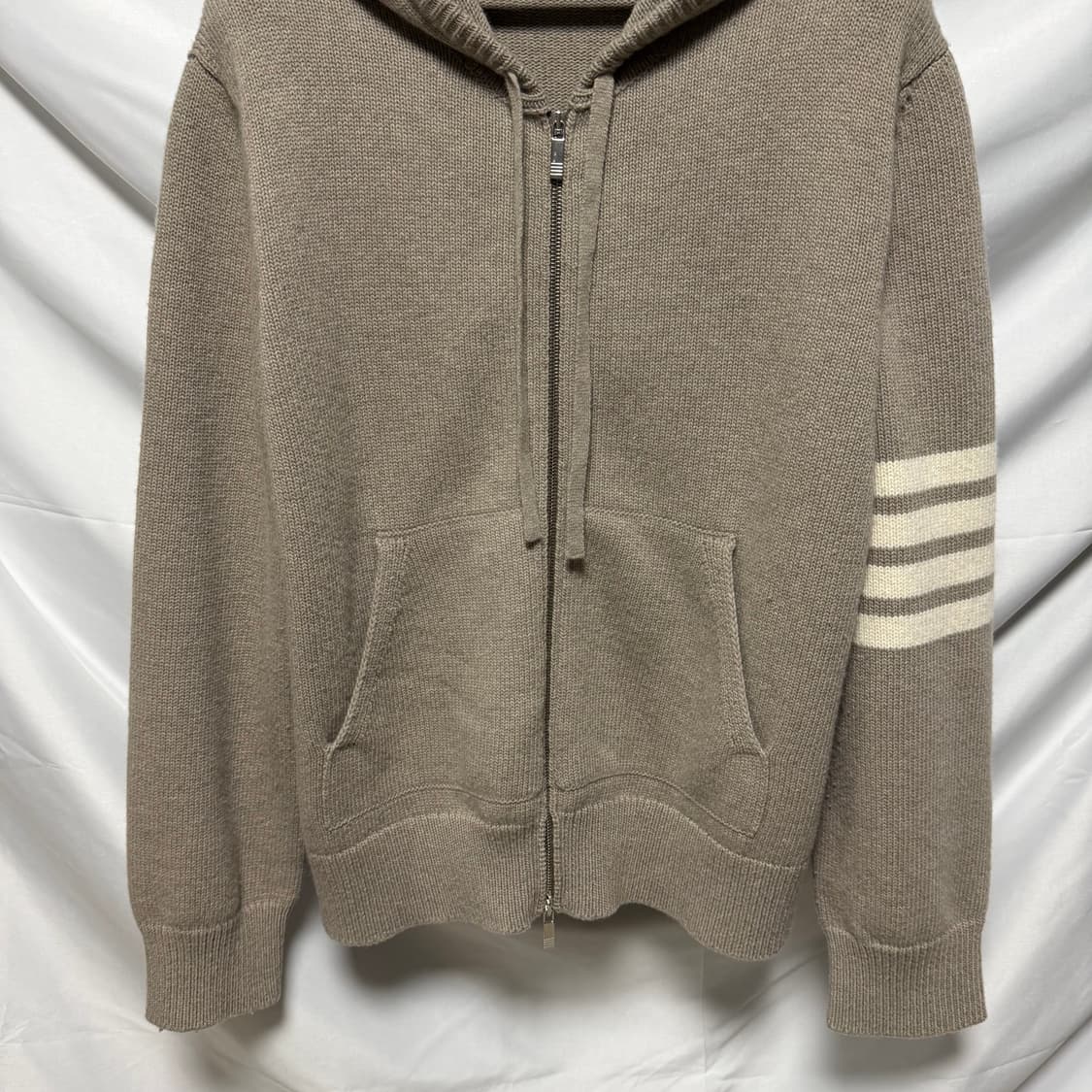 [S+급/4] 톰브라운 세일 보트 인타르시아 니트 후드집업 백화점판 상품이미지3