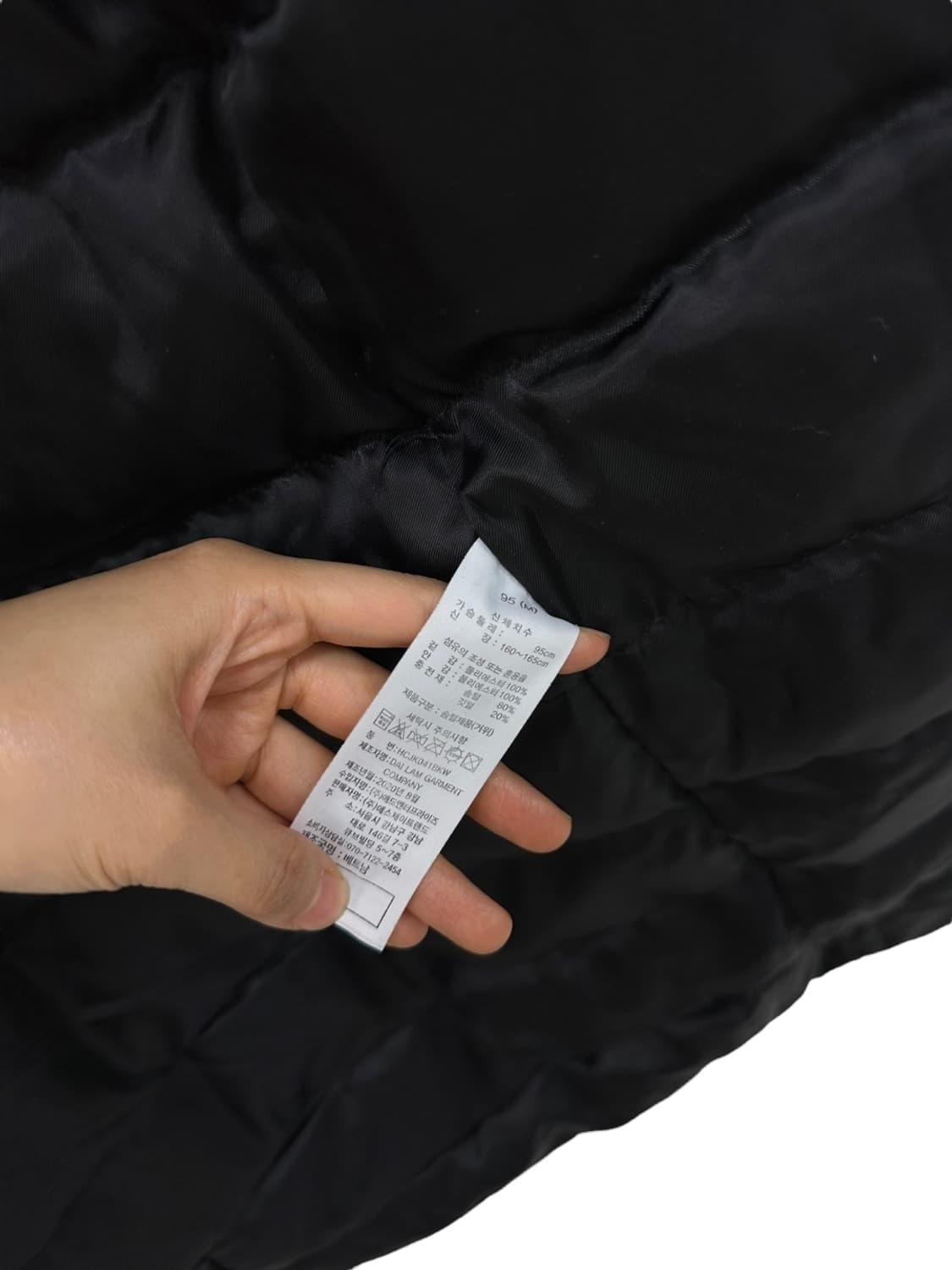 헨리코튼 구스다운 코트 블랙 (M) 상품이미지9