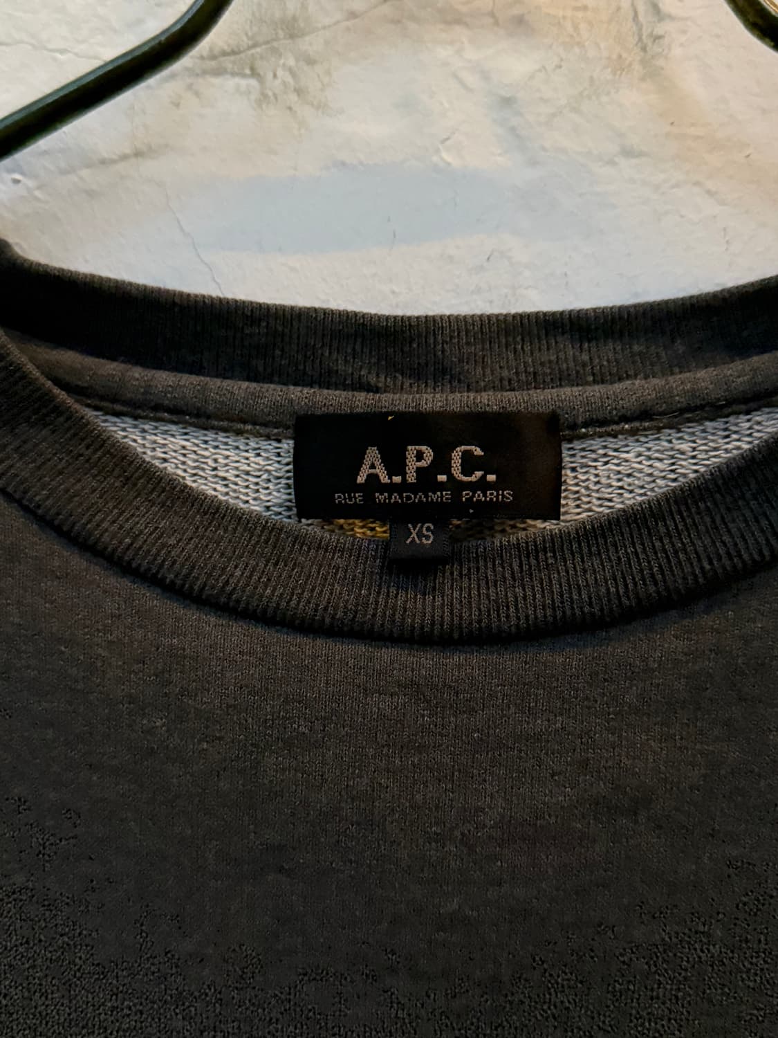 A.P.C. 그레이 맨투맨 스웻셔츠 XS 상품이미지2