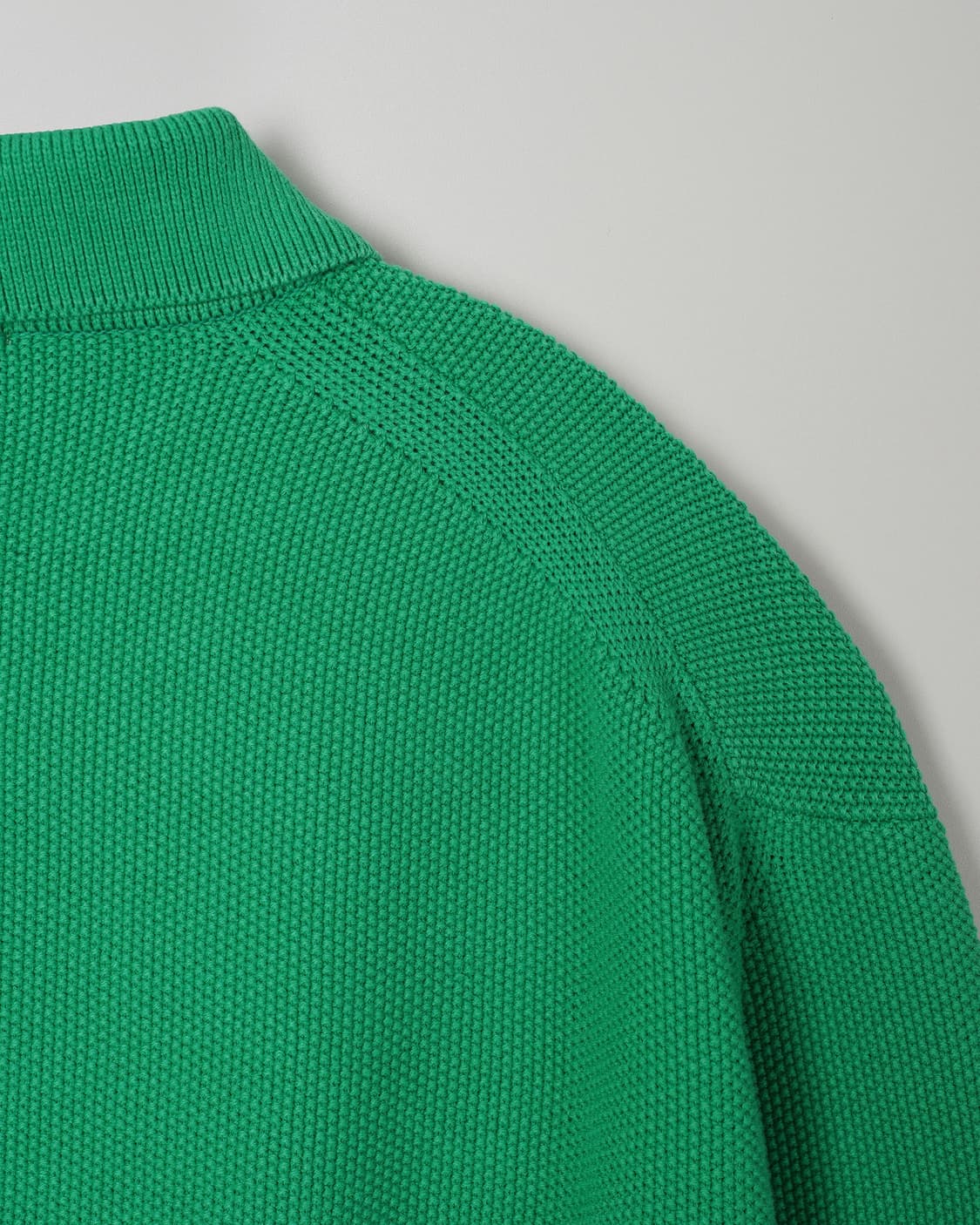 인더로우 코튼실크 니트 폴로 빈티지 그린 3사이즈 상품이미지5