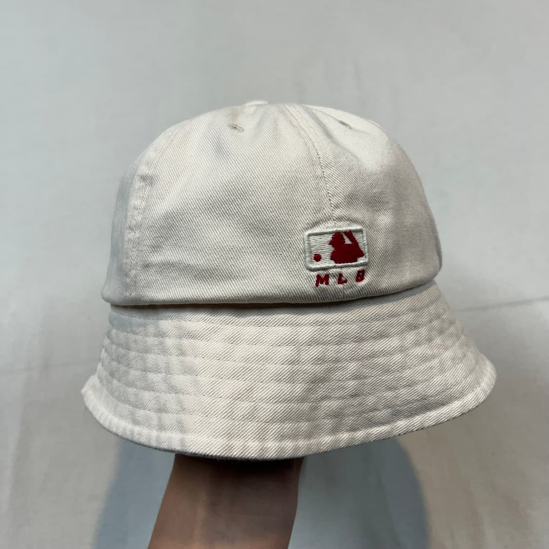 MLB 뉴욕 양키스 자수 버킷햇 모자 아이보리 상품이미지3