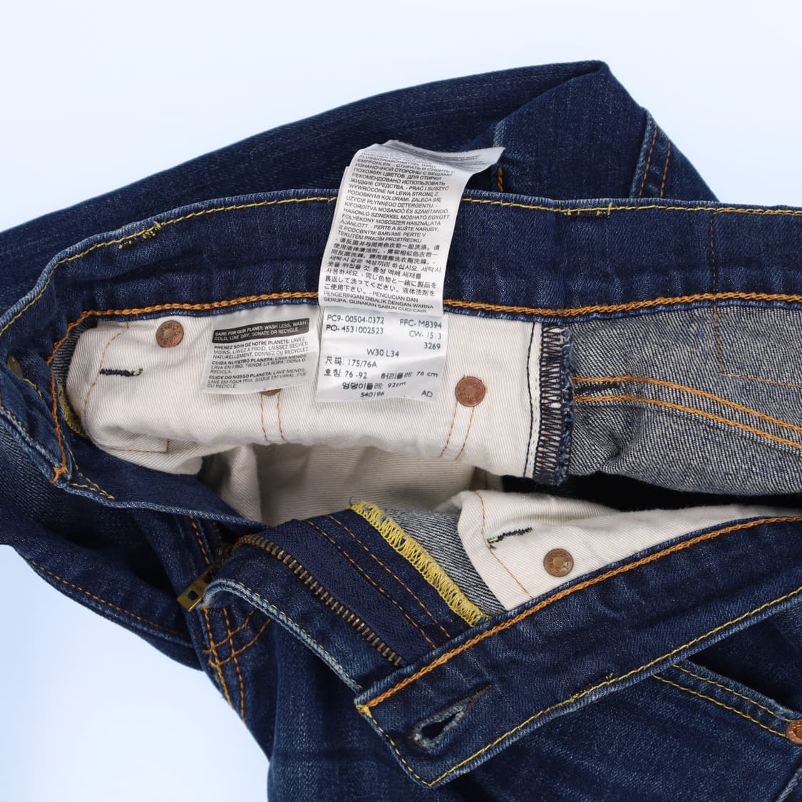 [W30 L34] 리바이스 504 워싱 데님팬츠 1212H2 상품이미지6