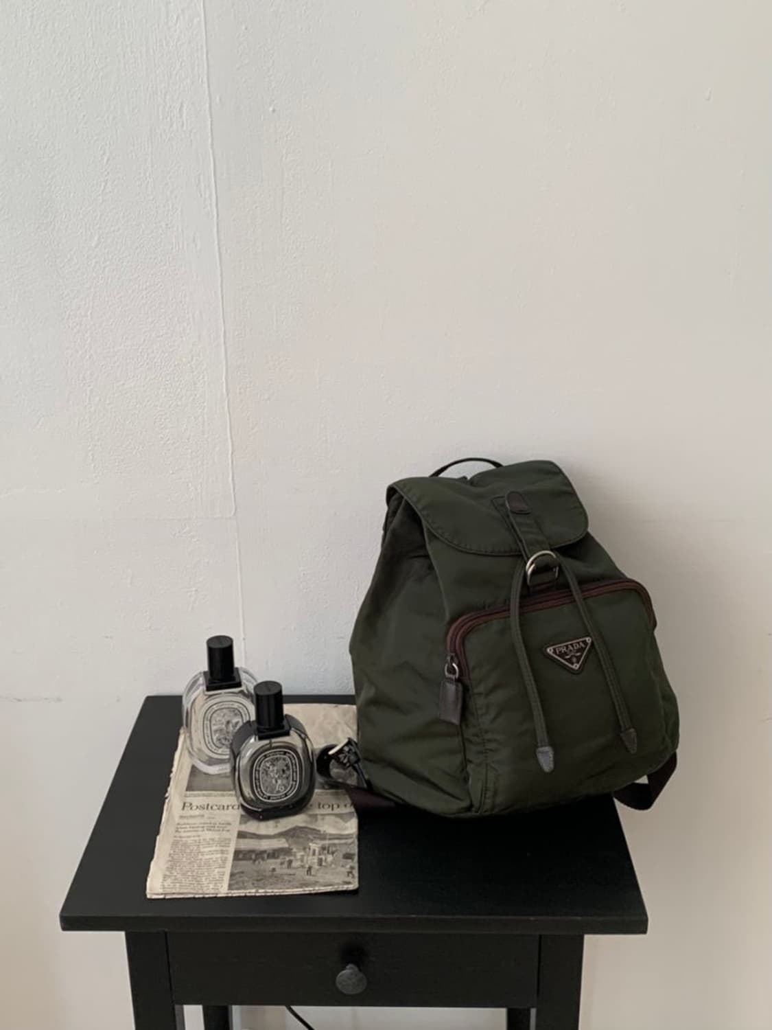 빈티지 프라다 포코노 백팩 카키 상품이미지1