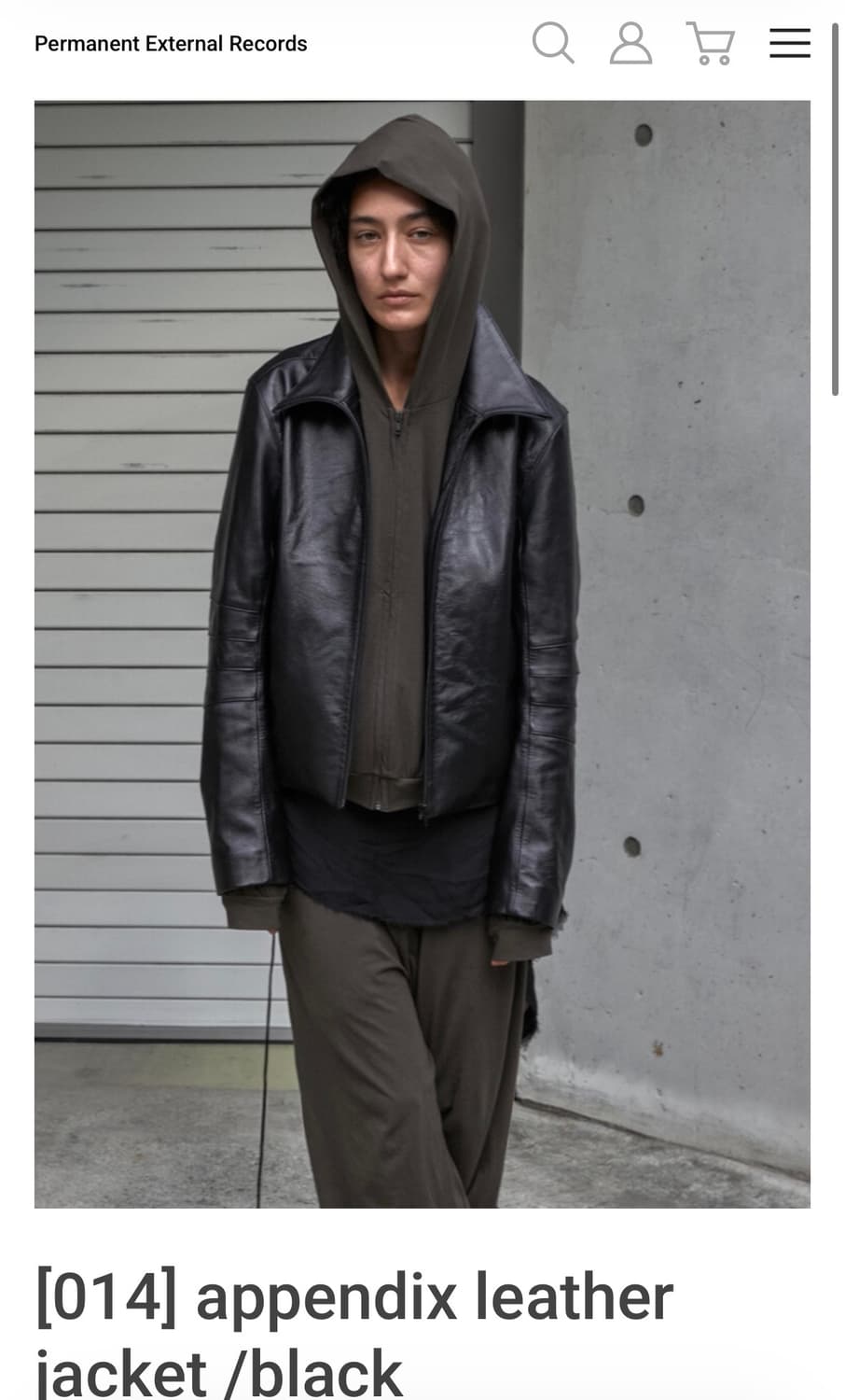 appendix leather jacket /black 2사이즈 상품이미지1