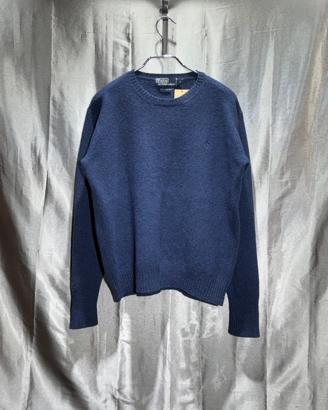 S 폴로랄프로렌 램스울 네이비 라운드 니트 상품이미지2
