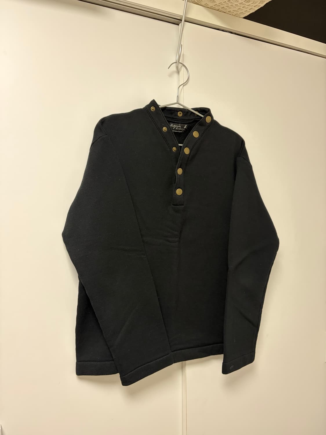 Agnes B Homme Snap Button Sweatshirt 상품이미지1