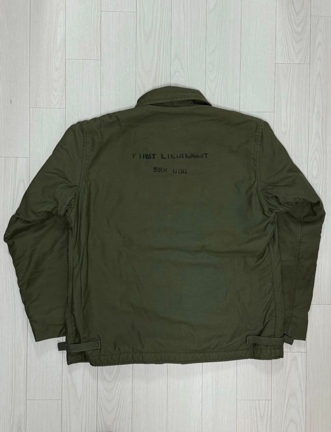 80s 미군 A-2 스텐실 덱자켓 L 상품이미지2