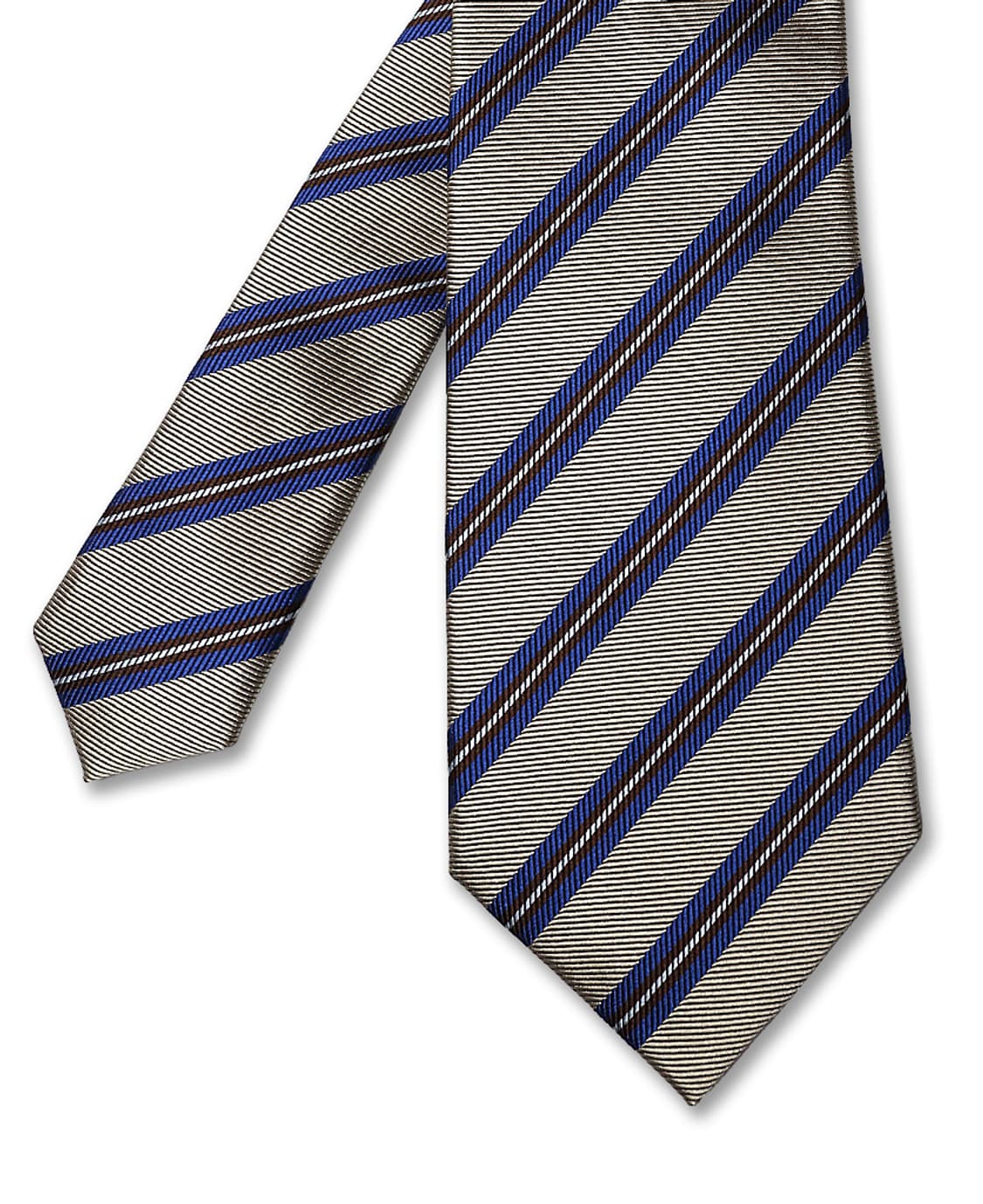 힐튼 [Hilton] 실크 코튼 "메이드 인 재팬" 레지멘탈 타이 상품이미지2