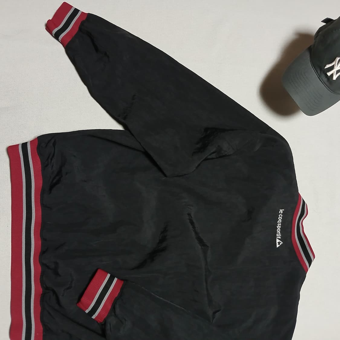 해외판 르꼬끄스포르티브 바스락 웜업 레이어드 바람막이 자켓 상품이미지4