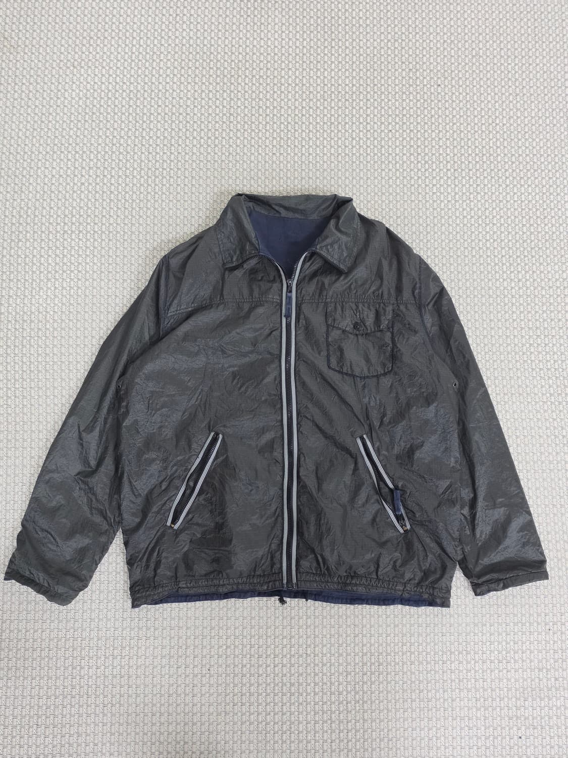 96SS 스톤 아일랜드 그린 엣지 리버서블 집업 재킷 상품이미지6