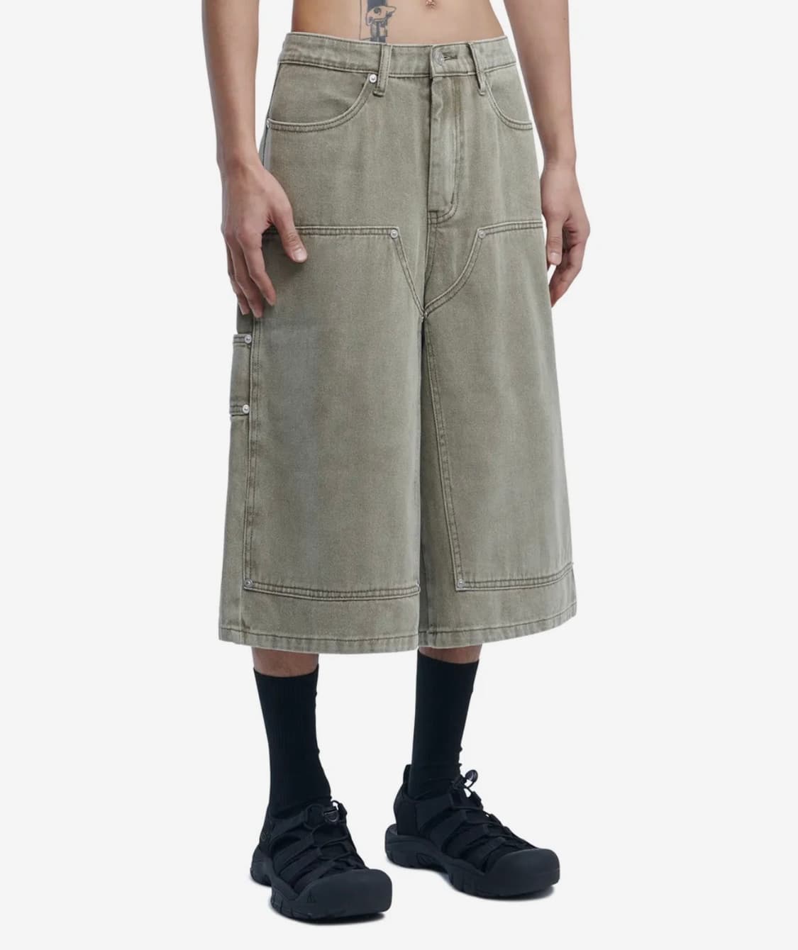 노매뉴얼 C.D.L BERMUDA PANTS - KHAKI 버뮤다팬츠 상품이미지1